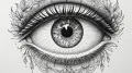Tattoo design a fine line drawing of a human... - эскиз тату (№1755168043_0, 14.08.2025 10:40) — tattoo-photo.ru