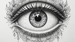 Tattoo design a fine line drawing of a human... - эскиз тату (№1755168043_0, 14.08.2025 10:40) — tattoo-photo.ru