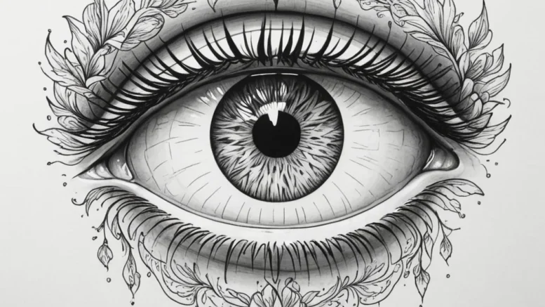 Tattoo design a fine line drawing of a human... - эскиз тату (№1755168043_0, 14.08.2025 10:40) — tattoo-photo.ru