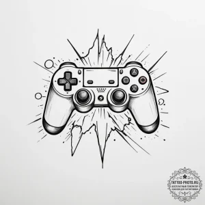 р“сђсѓрїрїр° 6: immersive & abstract gaming t... - эскиз тату (№1755171602_0, 14.08.2025 11:40) — tattoo-photo.ru