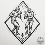 Tattoo sketch a glowing «player vs player» sy… — эскиз тату (№1755171809_0, 14.08.2025 11:43) — tattoo-photo.ru
