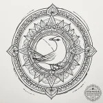 Seagull, tattoo line art, vibrant colors, ful… — эскиз тату (№1755172414_0, 14.08.2025 11:53) — tattoo-photo.ru