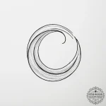 A minimalist wave symbol — эскиз тату (№1755180435_0, 14.08.2025 14:07) — tattoo-photo.ru