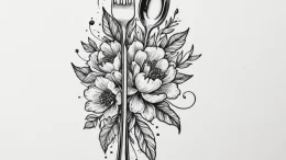 Tattoo design a fork on one, a spoon on the o... - эскиз тату (№1755180836_0, 14.08.2025 14:13) — tattoo-photo.ru
