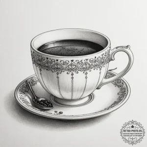 Tattoo sketch a teabag on one partner, a teac... - эскиз тату (№1755181241_0, 14.08.2025 14:20) — tattoo-photo.ru