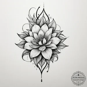 Tattoo design an ethereal glow effect created... - эскиз тату (№1755184651_0, 14.08.2025 15:17) — tattoo-photo.ru