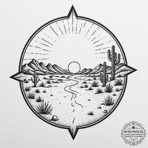 The cracked, dry earth of a desert playa, str... - эскиз тату (№1755186669_0, 14.08.2025 15:51) — tattoo-photo.ru