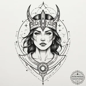 Tattoo design a constellation that forms the... - эскиз тату (№1755189138_0, 14.08.2025 16:32) — tattoo-photo.ru