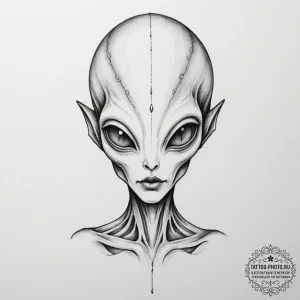 Tattoo design an abstract alien language or s... - эскиз тату (№1755201243_0, 14.08.2025 19:54) — tattoo-photo.ru
