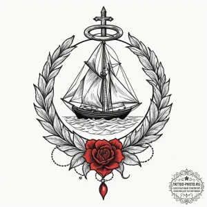 Church, tattoo sketch design, old school trad... - эскиз тату (№1755203244_0, 14.08.2025 20:27) — tattoo-photo.ru
