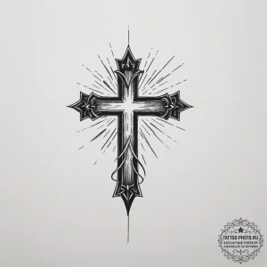 Tattoo sketch a single, glowing light in a va... - эскиз тату (№1755208262_0, 14.08.2025 21:51) — tattoo-photo.ru
