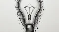 Tattoo design a lightbulb emitting powerful i... - эскиз тату (№1755208660_0, 14.08.2025 21:57) — tattoo-photo.ru