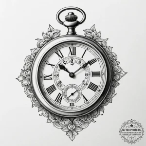 Tattoo sketch a detailed but small antique po... - эскиз тату (№1755209455_0, 14.08.2025 22:10) — tattoo-photo.ru