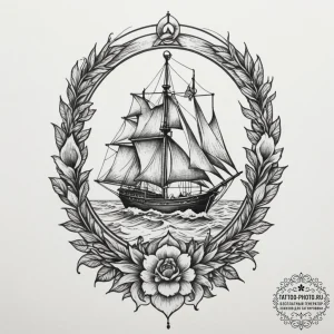 Tattoo sketch a foot with a small, intricate... - эскиз тату (№1755210664_0, 14.08.2025 22:31) — tattoo-photo.ru