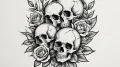 Tattoo sketch a bamboo stalk, bending but not... - эскиз тату (№1755215058_0, 14.08.2025 23:44) — tattoo-photo.ru