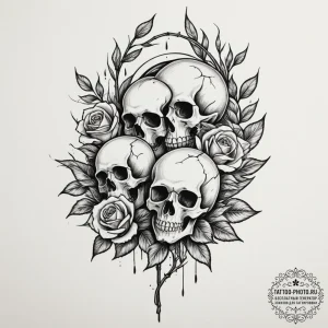 Tattoo sketch a bamboo stalk, bending but not... - эскиз тату (№1755215058_0, 14.08.2025 23:44) — tattoo-photo.ru