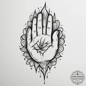 Tattoo sketch a symbol representing a core pe... - эскиз тату (№1755220491_0, 15.08.2025 01:14) — tattoo-photo.ru
