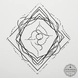 Tattoo sketch a crossfit-inspired symbol of s... - эскиз тату (№1755222108_0, 15.08.2025 01:41) — tattoo-photo.ru