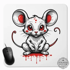 Tattoo sketch a gaming mouse pad with an intr... - эскиз тату (№1755270521_0, 15.08.2025 15:08) — tattoo-photo.ru