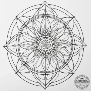 Tattoo sketch a crystal ball with a tiny, per... - эскиз тату (№1755271340_0, 15.08.2025 15:22) — tattoo-photo.ru