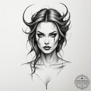 Banshee - эскиз тату (№1755272145_0, 15.08.2025 15:35) — tattoo-photo.ru