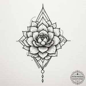 Tattoo sketch a subtle geometric pattern on a... - эскиз тату (№1755273758_0, 15.08.2025 16:02) — tattoo-photo.ru
