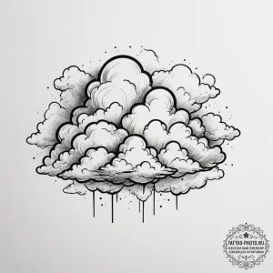 Clouds - эскиз тату (№1755274378_0, 15.08.2025 16:12) — tattoo-photo.ru
