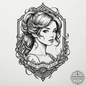 Tattoo sketch a retro gaming character's silh... - эскиз тату (№1755275959_0, 15.08.2025 16:39) — tattoo-photo.ru