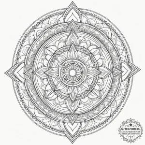 р сѓрѕр° рњрёсђ (world, peace, inner self), c... - эскиз тату (№1755276961_0, 15.08.2025 16:56) — tattoo-photo.ru