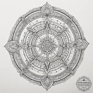 Tattoo sketch the zodiac's element subtly rep... - эскиз тату (№1755280724_0, 15.08.2025 17:58) — tattoo-photo.ru