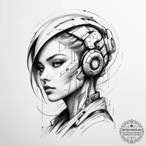 р“сђсѓрїрїр° 18: futuristic & cyberpunk (р¤сѓ... - эскиз тату (№1755281916_0, 15.08.2025 18:18) — tattoo-photo.ru