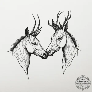 Tattoo sketch a 'spirit guide' animal for eac... - эскиз тату (№1755284920_0, 15.08.2025 19:08) — tattoo-photo.ru