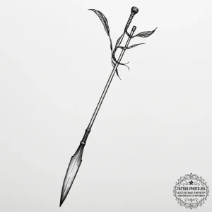 Tattoo sketch a single, powerful oar, for ind... - эскиз тату (№1755285712_0, 15.08.2025 19:21) — tattoo-photo.ru