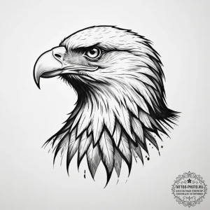 Eagle - эскиз тату (№1755289495_0, 15.08.2025 20:24) — tattoo-photo.ru