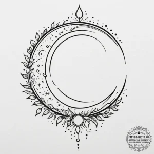 Tattoo sketch a zodiac constellation intertwi... - эскиз тату (№1755291071_0, 15.08.2025 20:51) — tattoo-photo.ru