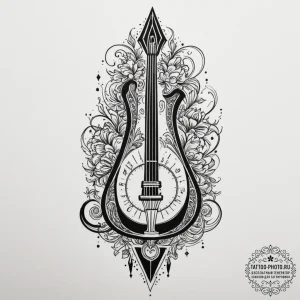 Tattoo design a metronome on one, and a subtl... - эскиз тату (№1755292260_0, 15.08.2025 21:11) — tattoo-photo.ru