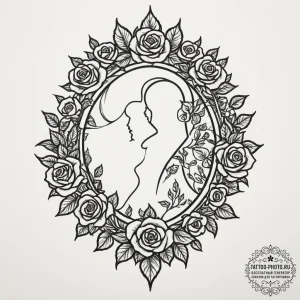 Tattoo sketch a person's silhouette standing... - эскиз тату (№1755294235_0, 15.08.2025 21:43) — tattoo-photo.ru