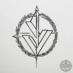 52. tattoo sketch: a raw, hand-poked style ru... - эскиз тату (№1755296233_0, 15.08.2025 22:17) — tattoo-photo.ru