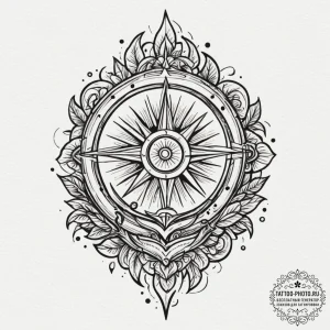 Tattoo design a small, abstract symbol of per... - эскиз тату (№1755300043_0, 15.08.2025 23:20) — tattoo-photo.ru