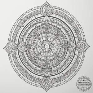Tattoo sketch a zodiac symbol hidden within a... - эскиз тату (№1755301241_0, 15.08.2025 23:40) — tattoo-photo.ru