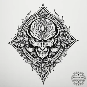 Slavic tattoo sketch prompts, ink illustratio... - эскиз тату (№1755303229_0, 16.08.2025 00:13) — tattoo-photo.ru