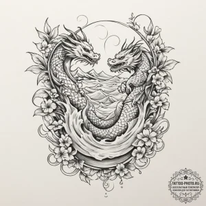 A photo taken from the perspective of someone... - эскиз тату (№1755310268_0, 16.08.2025 02:11) — tattoo-photo.ru