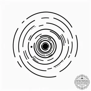 A camera aperture symbol - эскиз тату (№1755312085_0, 16.08.2025 02:41) — tattoo-photo.ru