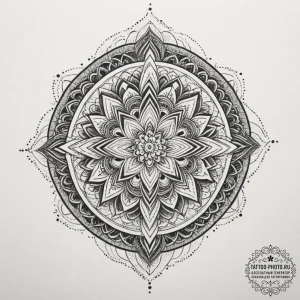 Moody & atmospheric, tattoo line art, geometr... - эскиз тату (№1755319936_0, 16.08.2025 04:52) — tattoo-photo.ru