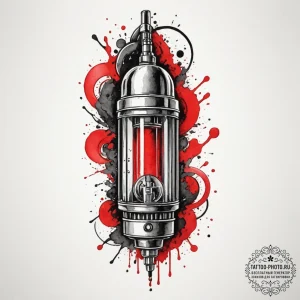 Vacuum tube, artistic tattoo sketch, on a cle... - эскиз тату (№1755324355_0, 16.08.2025 06:05) — tattoo-photo.ru