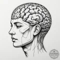 Human head with exposed holographic brain, co... - эскиз тату (№1755326965_0, 16.08.2025 06:49) — tattoo-photo.ru