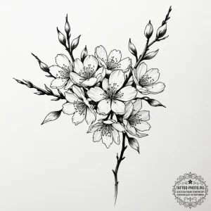 Sakura - эскиз тату (№1755336384_0, 16.08.2025 09:26) — tattoo-photo.ru