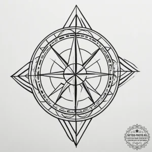 Tattoo design a series of interlocking geomet... - эскиз тату (№1755337388_0, 16.08.2025 09:43) — tattoo-photo.ru