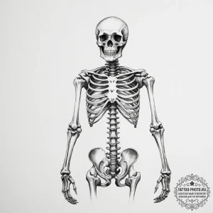 Skeleton - эскиз тату (№1755340005_0, 16.08.2025 10:26) — tattoo-photo.ru
