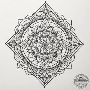 Tattoo design a gentle blend of cool tones, f... - эскиз тату (№1755349842_0, 16.08.2025 13:10) — tattoo-photo.ru